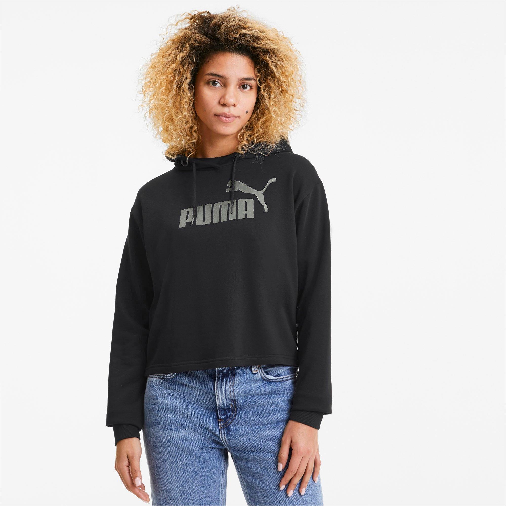 Women's Puma Essential Metallic Cropped Hoodie| Finish Line