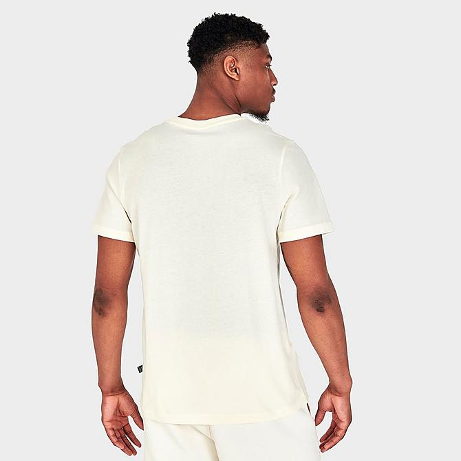 Back Right view of Men's Puma Essentials Logo T-Shirt in Pristine Click to zoom