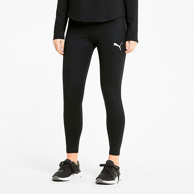 Front view of Women's Puma Active Tights in Puma Black Click to zoom