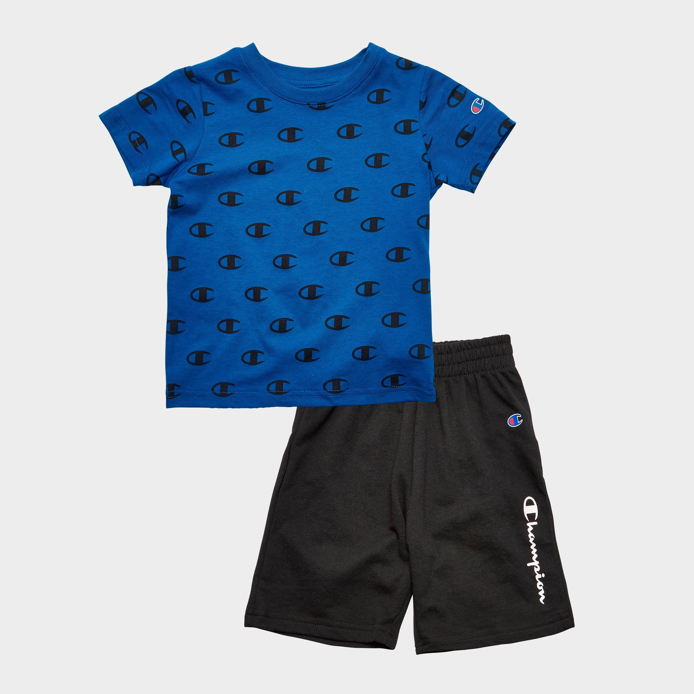 champion shorts and shirt set