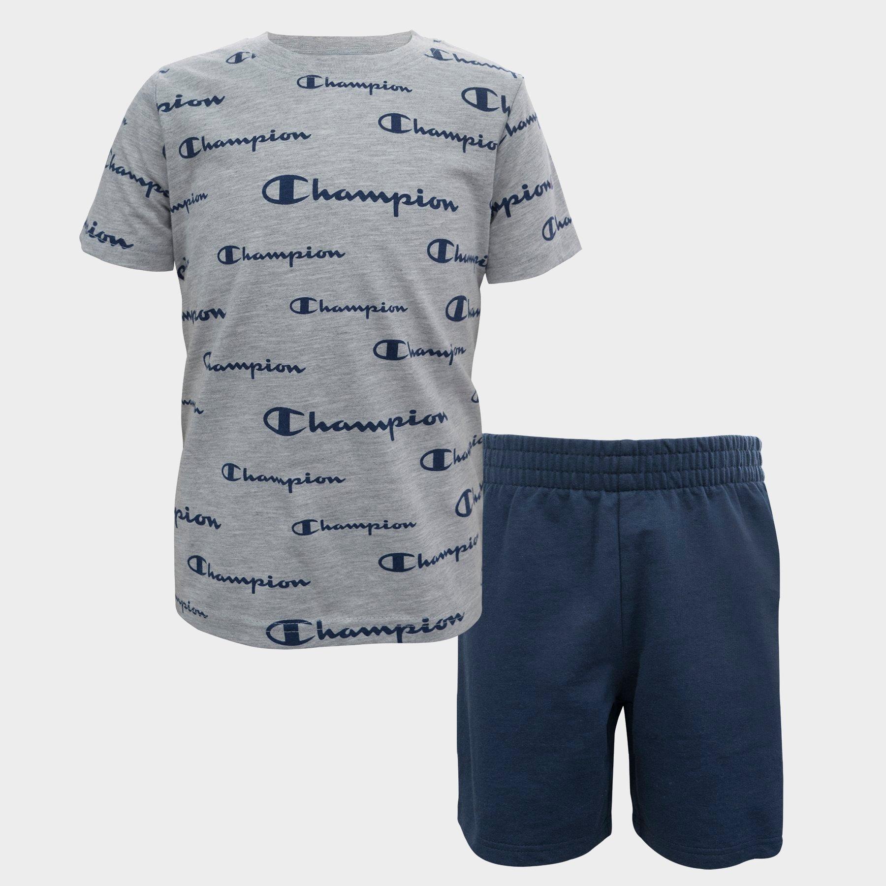 champion t shirt and shorts