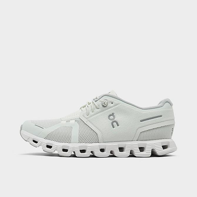 Right view of Women's On Cloud 5 Running Shoes in Ice/White Click to zoom