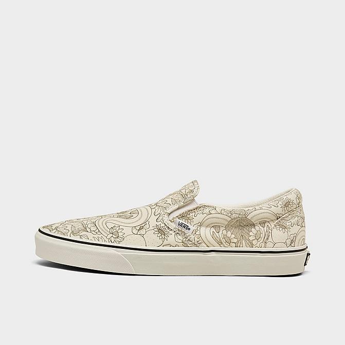 Right view of Vans Bandana Classic Slip-On Casual Shoes in Desert Skulls Incense/White Click to zoom