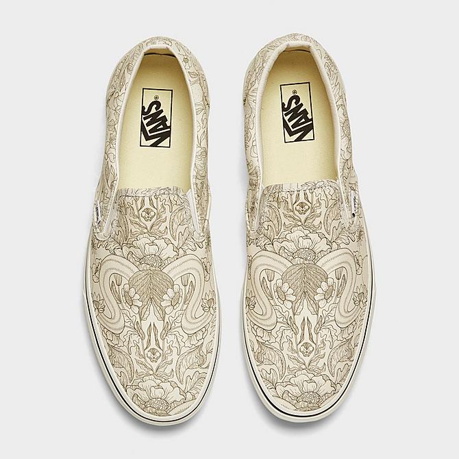 Back view of Vans Bandana Classic Slip-On Casual Shoes in Desert Skulls Incense/White Click to zoom