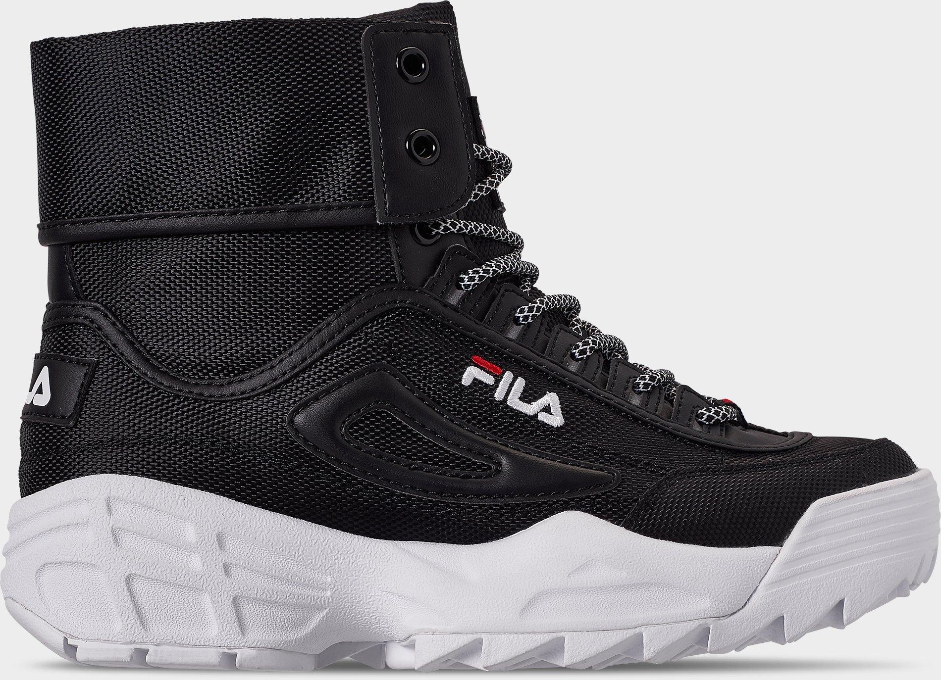 fila disruptor all black womens