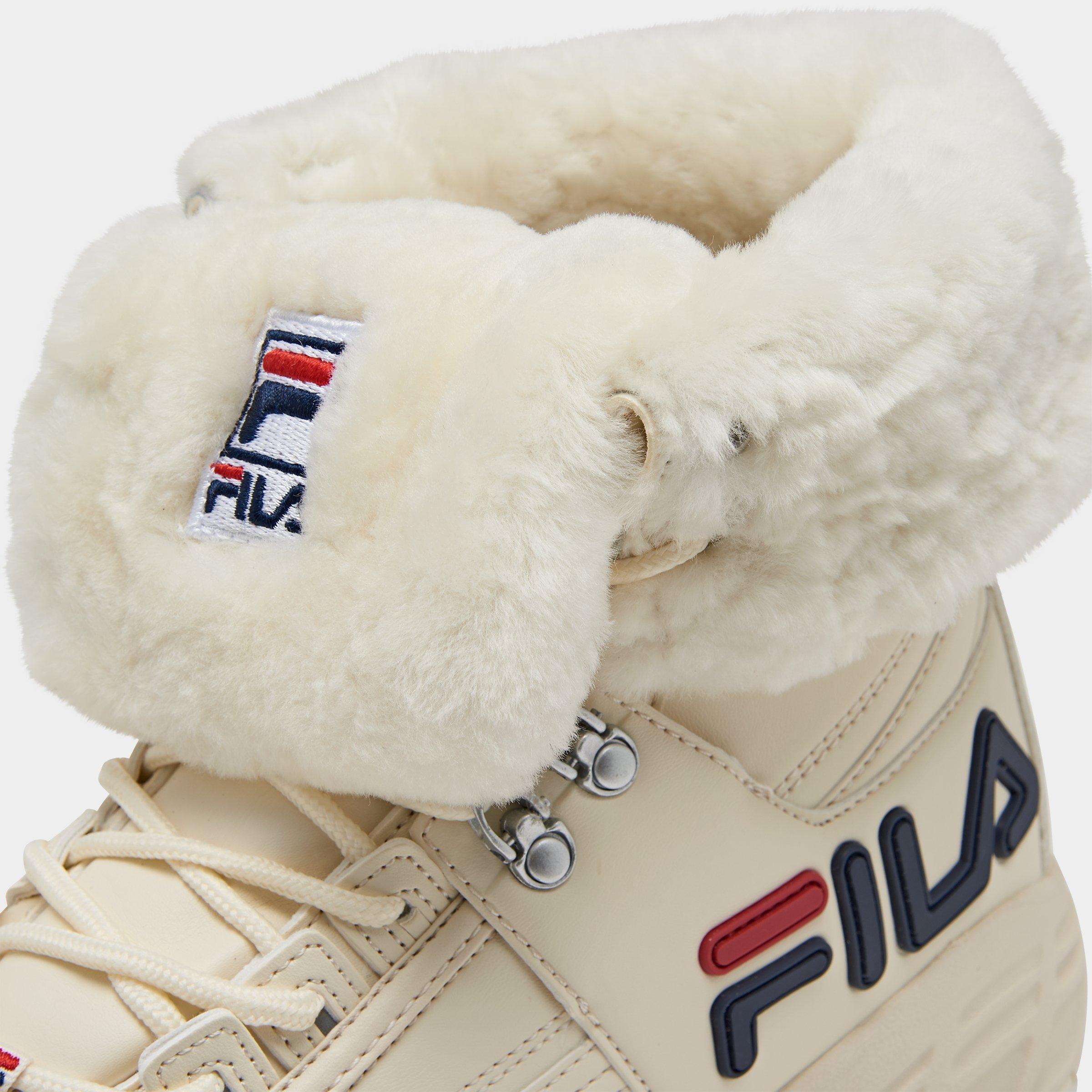 fila disruptor shearling athletic shoe