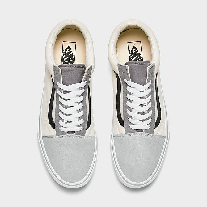 Back view of Vans Blanc de Blanc Old Skool Casual Shoes in Blanc de Blanc Click to zoom