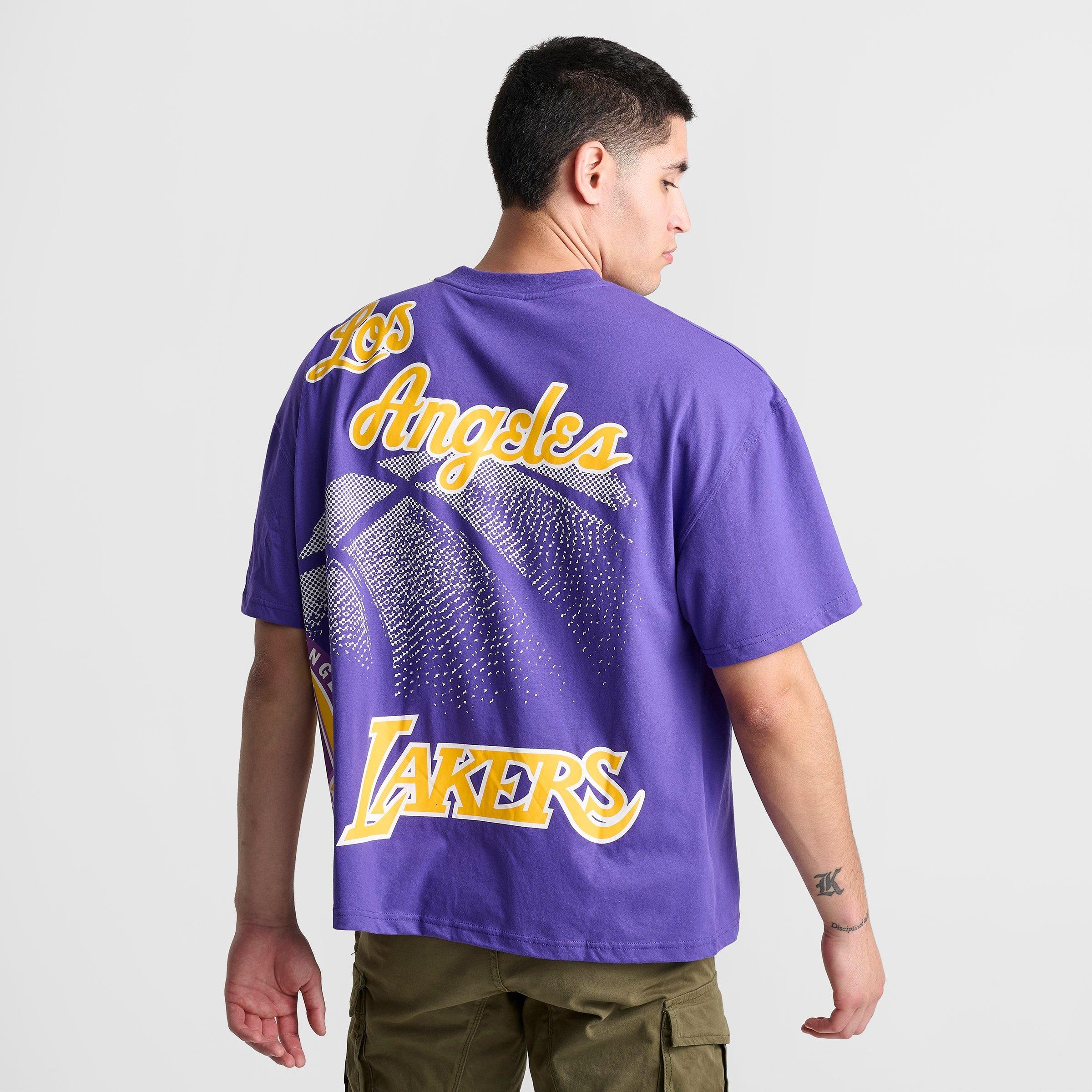 Men's Mitchell & Ness Los Angeles Lakers NBA Logo Blast Graphic T-Shirt