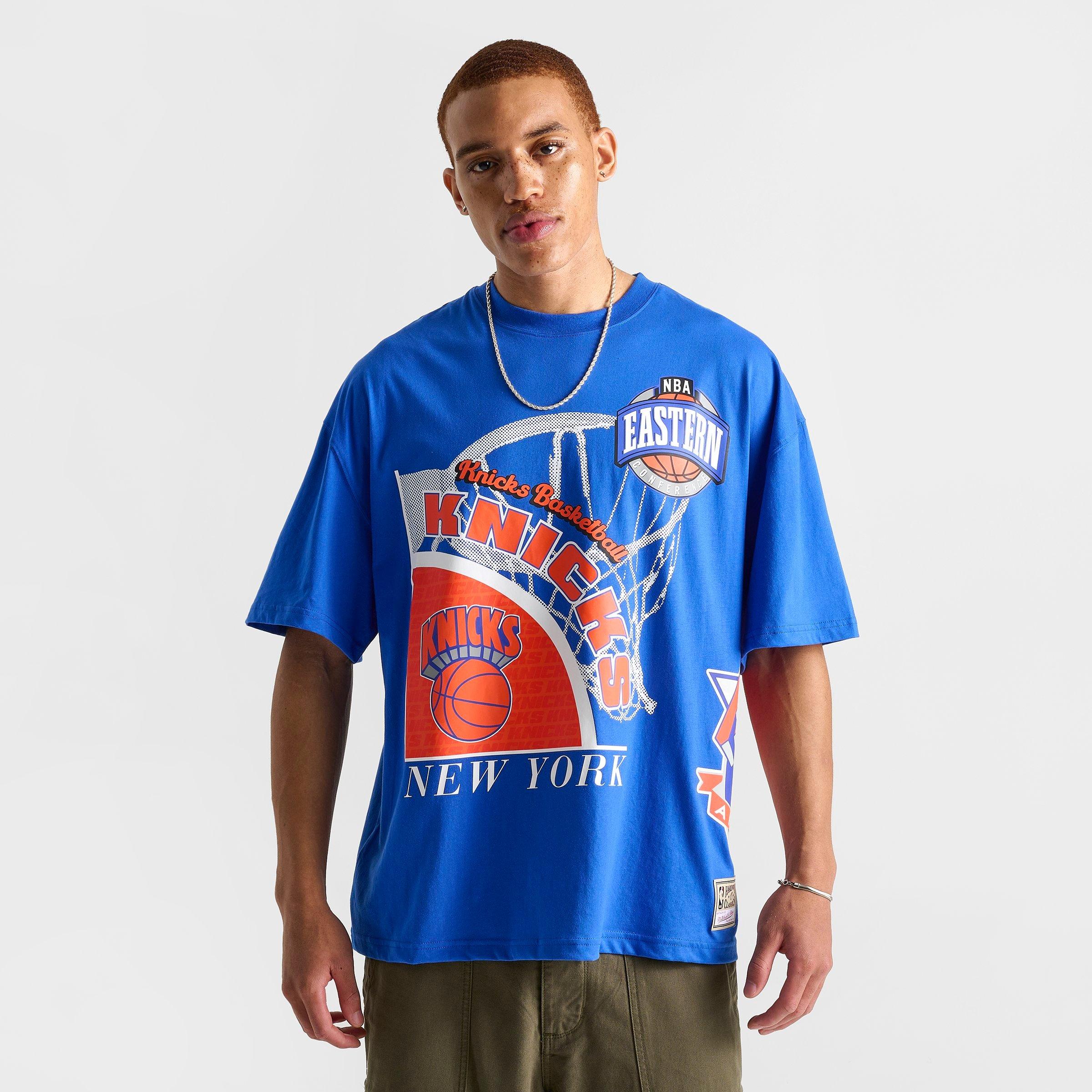 Men's Mitchell & Ness New York Knicks NBA Logo Blast Graphic T-Shirt