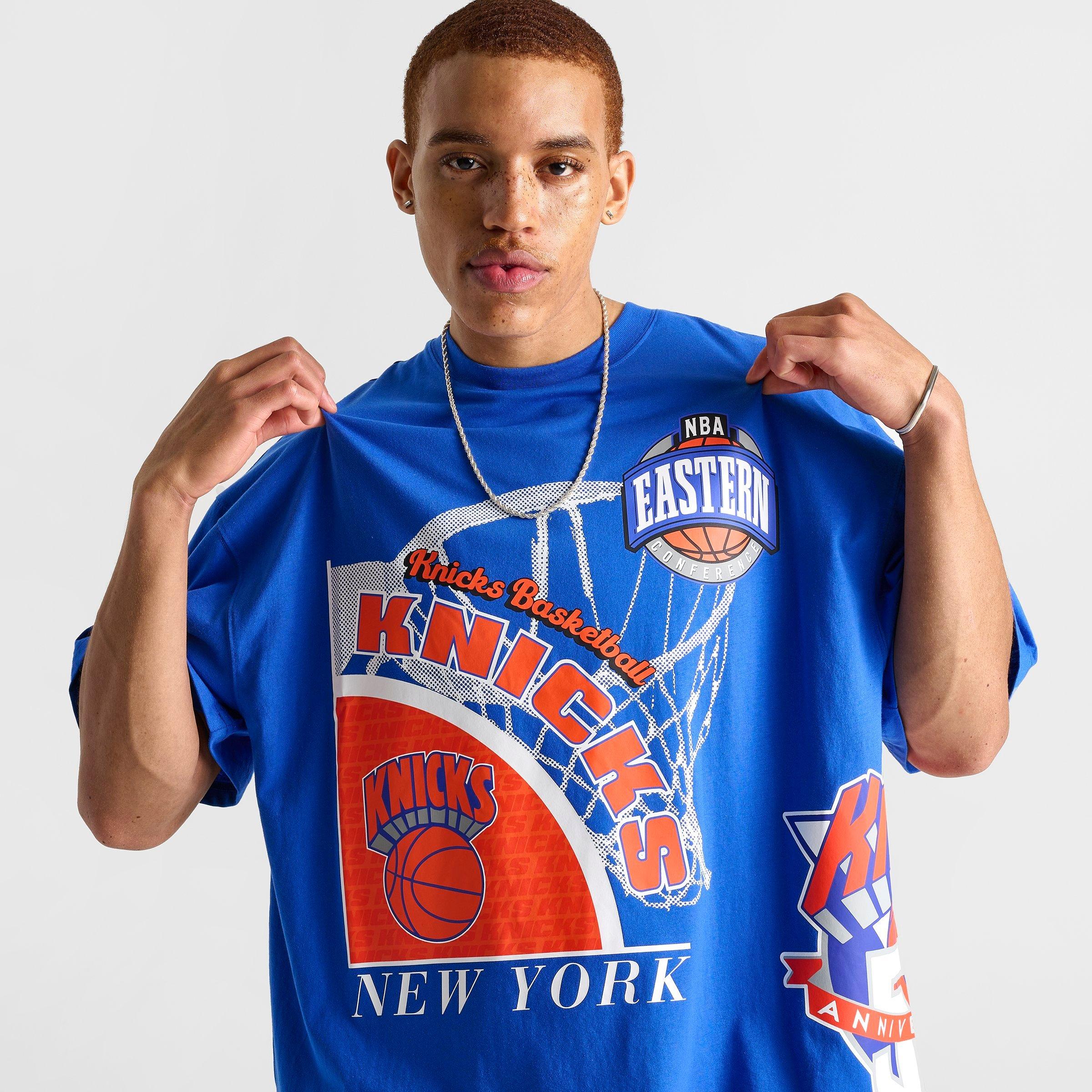 Men's Mitchell & Ness New York Knicks NBA Logo Blast Graphic T-Shirt