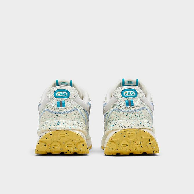 Left view of Women's Fila Renno Heritage Casual Shoes in Snow White/Whisper White/Blue Fog Click to zoom