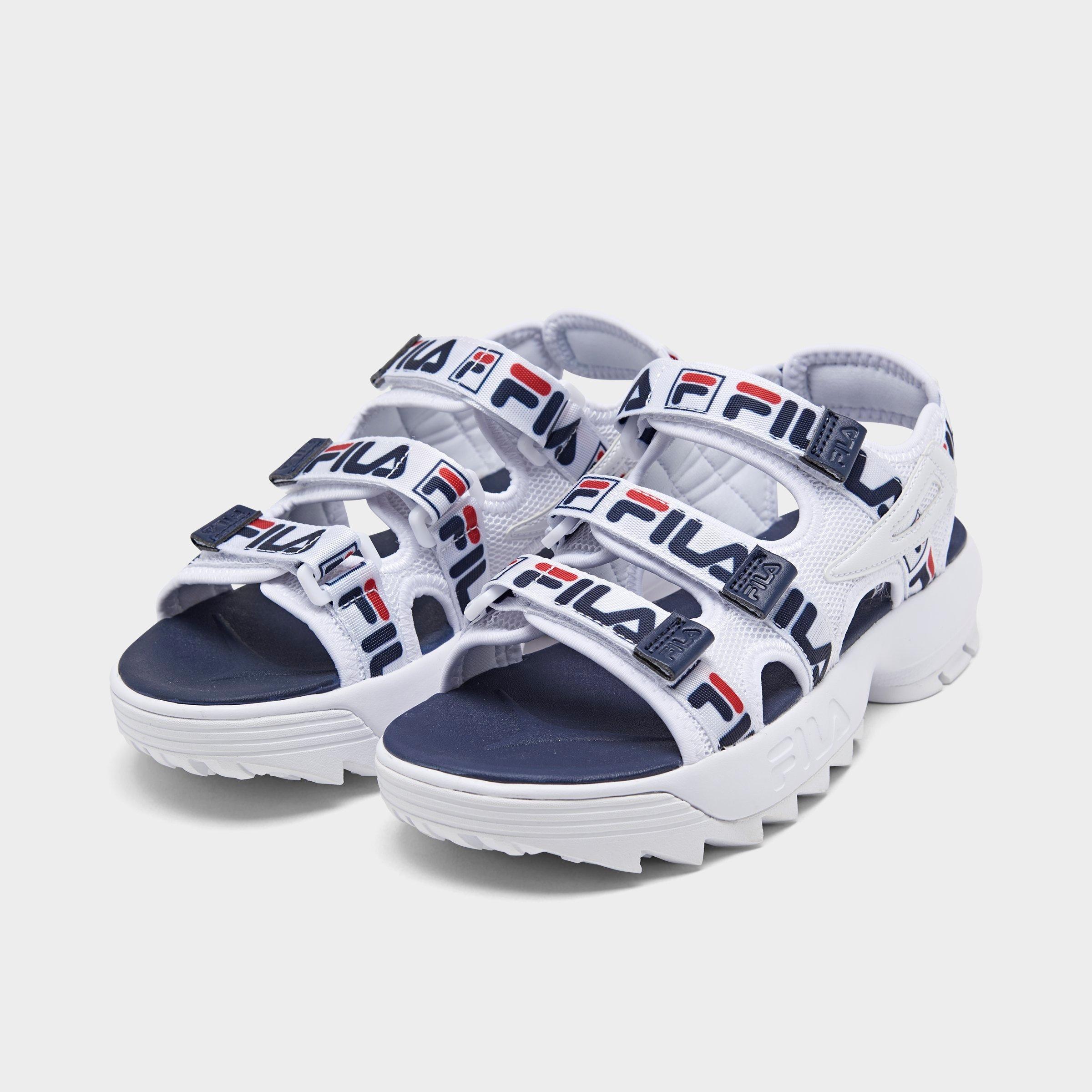 fila three strap sandals