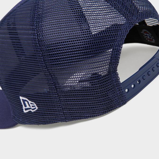 New Era Men's Navy, Light Blue Tampa Bay Rays Logo Zoom Trucker