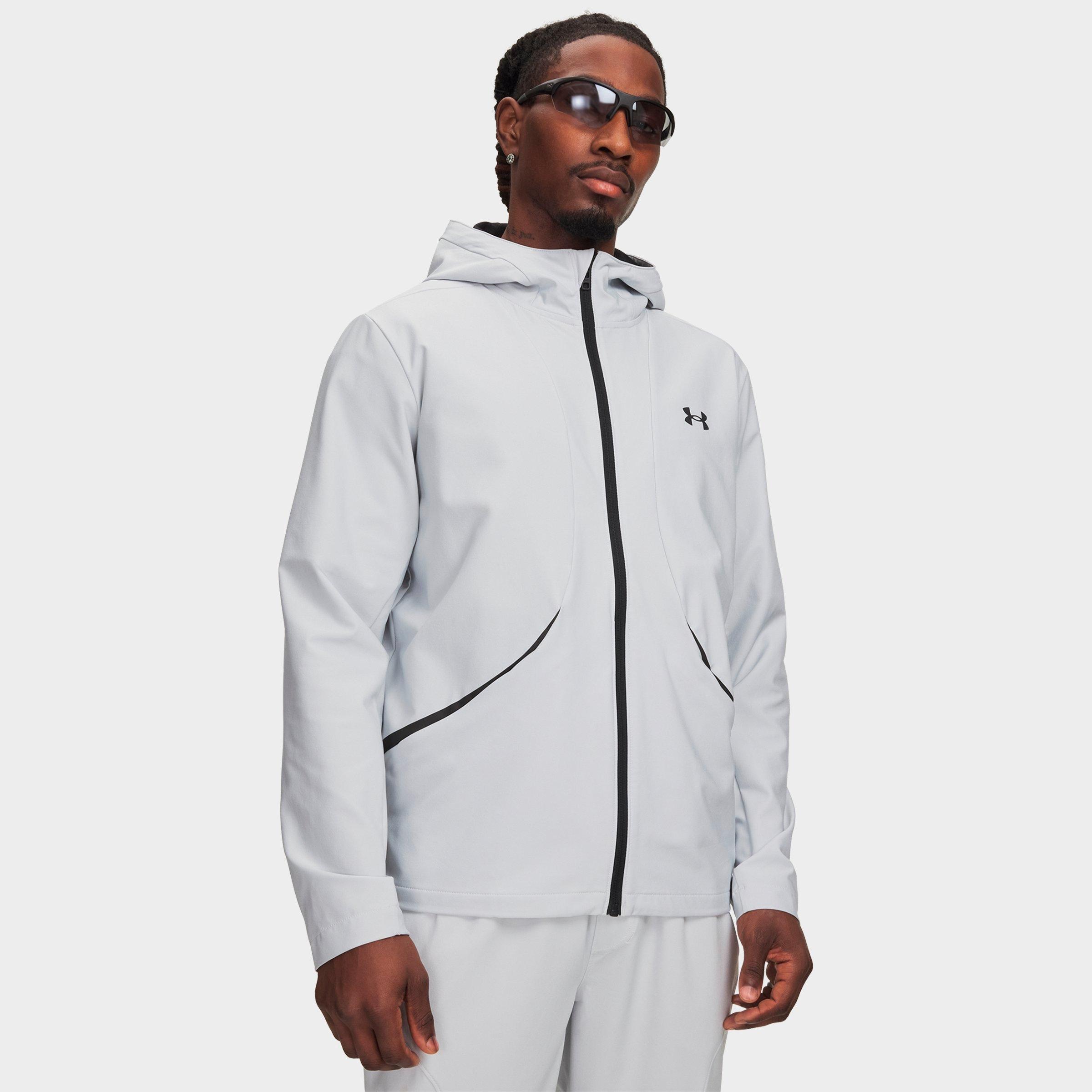 Under Armour フード付きジャケット ホワイト/グレー Men's Under Armour Unstoppable Full-Zip Jacket | Finish Line