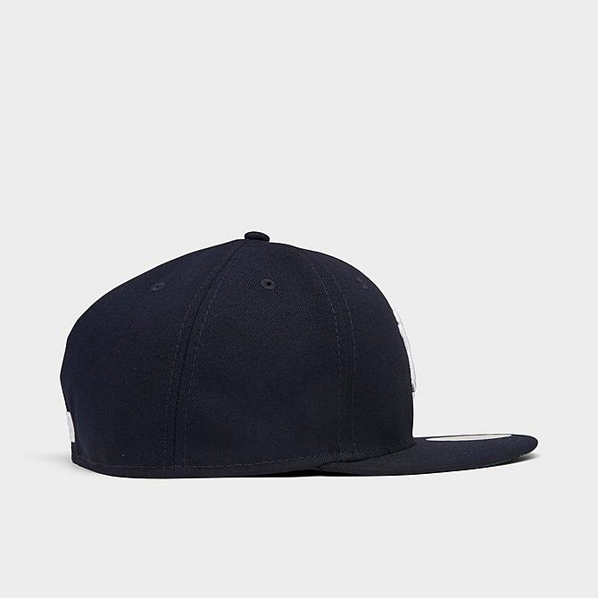 [angle] view of New Era New York Yankees MLB Patchwork Undervisor 59Fifty Fitted Hat in Navy/Team Click to zoom