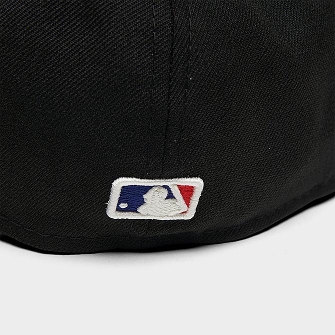 Bottom view of New Era Boston Red Sox MLB World Champs 59FIFTY Fitted Hat in Black/Team Click to zoom