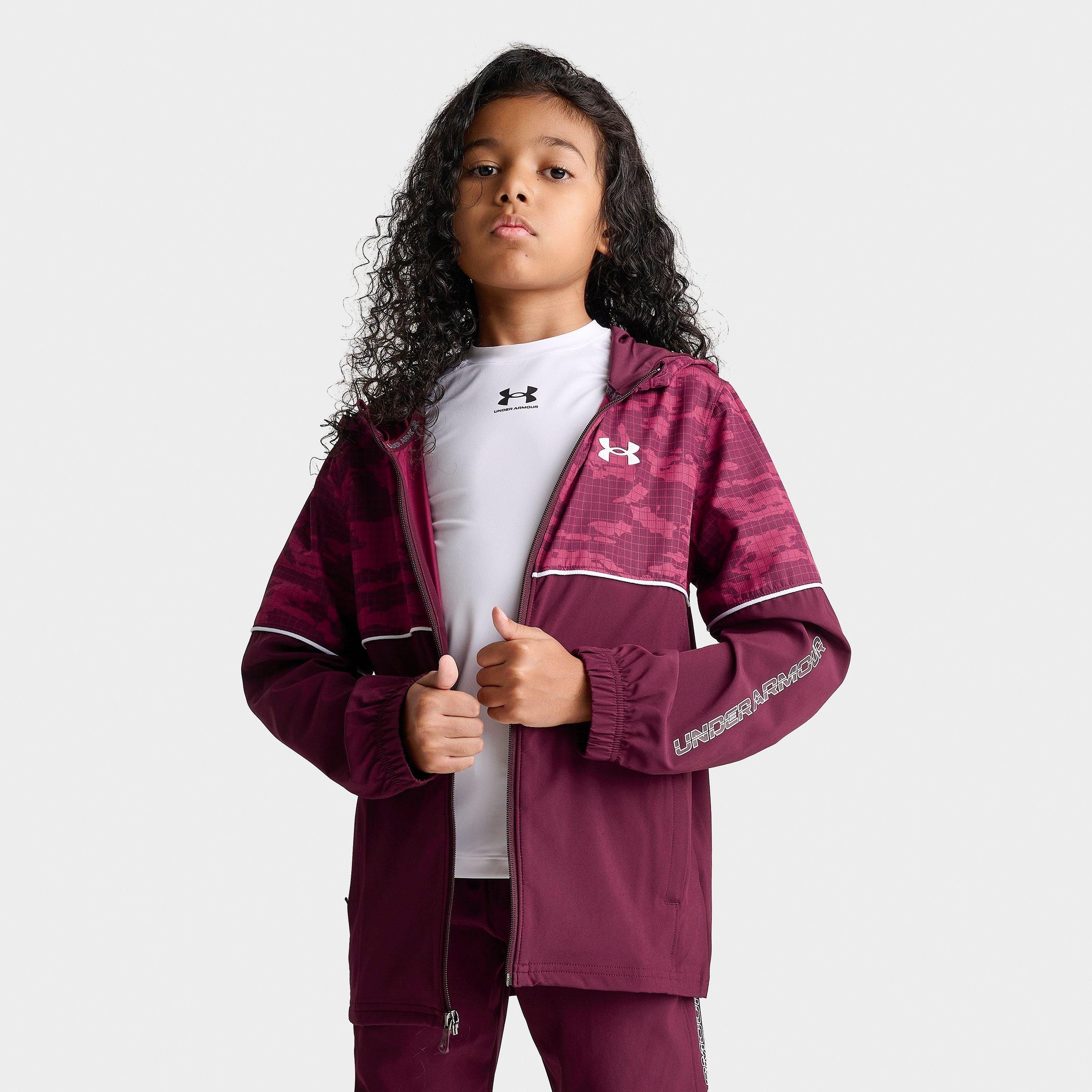 Big Kids' Under Armour Allover Print Full-Zip Woven Jacket | Finish Line