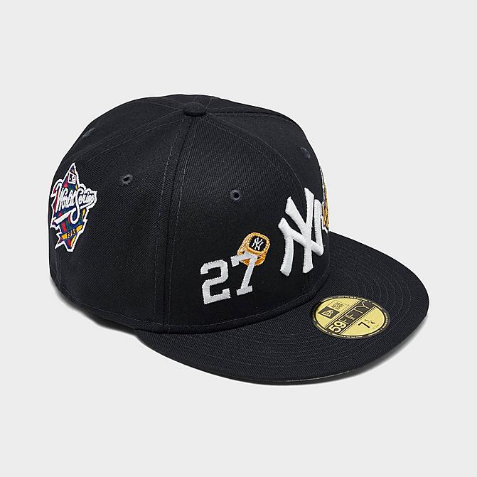 Right view of New Era MLB New York Yankees Count The Rings 59Fifty Fitted Cap in Midnight Navy Click to zoom