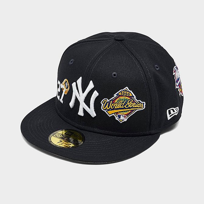 Front view of New Era MLB New York Yankees Count The Rings 59Fifty Fitted Cap in Midnight Navy Click to zoom