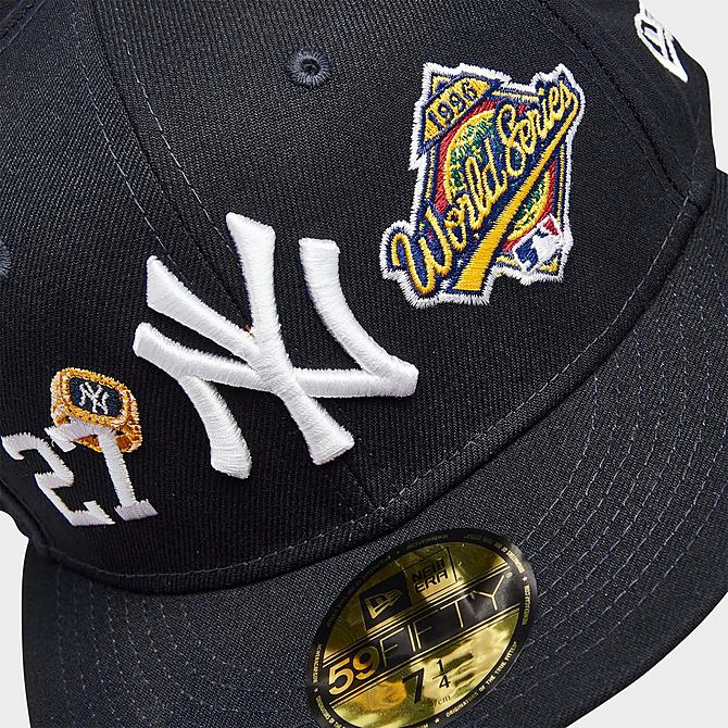 Back view of New Era MLB New York Yankees Count The Rings 59Fifty Fitted Cap in Midnight Navy Click to zoom