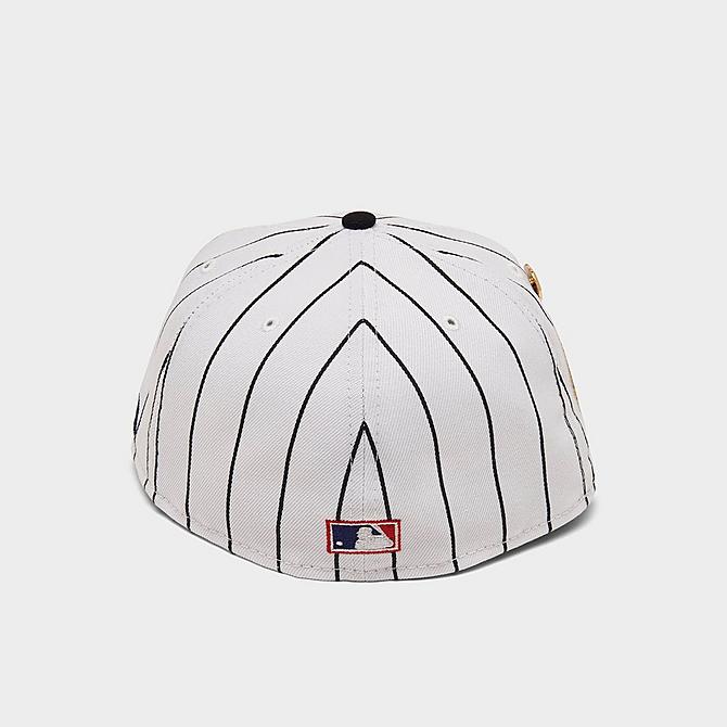 Back view of New Era New York Giants 1921 Logo History MLB 59FIFTY Fitted Hat in White/Black Click to zoom