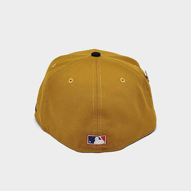 Back view of New Era Pittsburgh Pirates 1971 Logo History MLB 59FIFTY Fitted Hat in Gold/Black Click to zoom