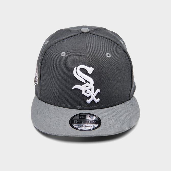 Chicago White Sox New Era Team Split 9FIFTY Snapback Hat - Black/Gray