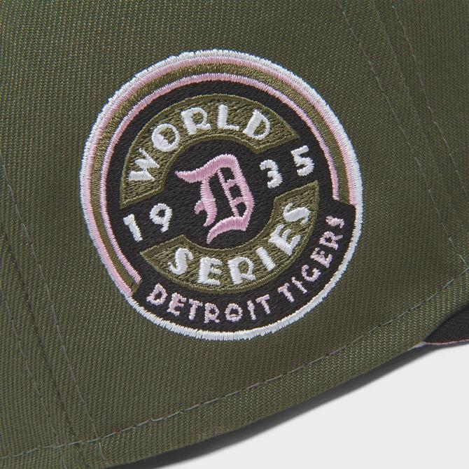 New Era 59FIFTY Earthtone Detroit Tigers Stadium Patch Hat - Olive, Cardinal Olive/Cardinal / 7 1/4