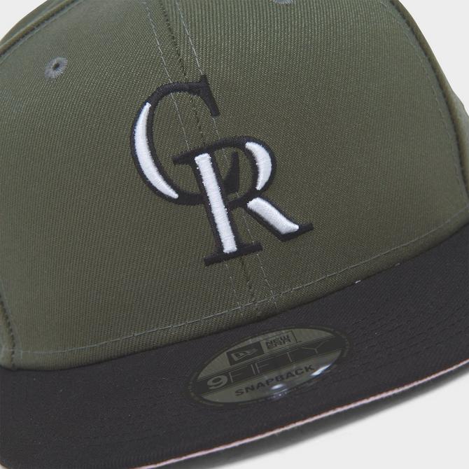 Colorado Rockies TEAM-BASIC Black-White Fitted Hat