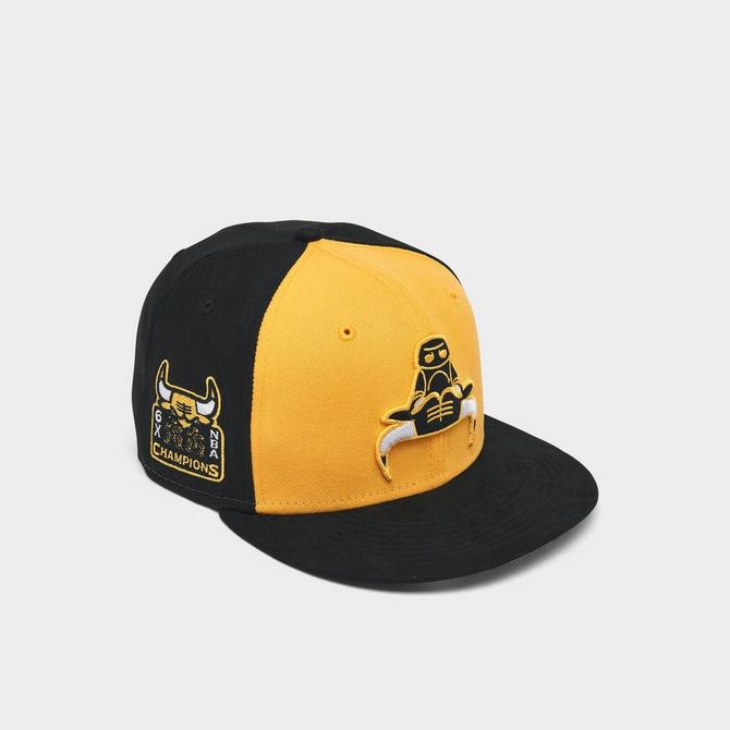 New Era Chicago Bulls NBA Black & Yellow 9FIFTY Snapback Hat