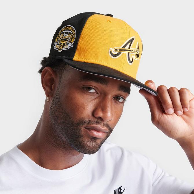 New Era Atlanta Braves MLB Black & Yellow 9FIFTY Hat| Line