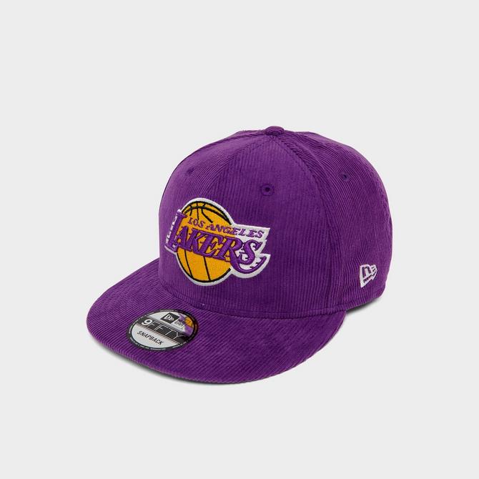 New Era Flat Brim 9FIFTY Patch Los Angeles Lakers NBA Purple Snapback Cap