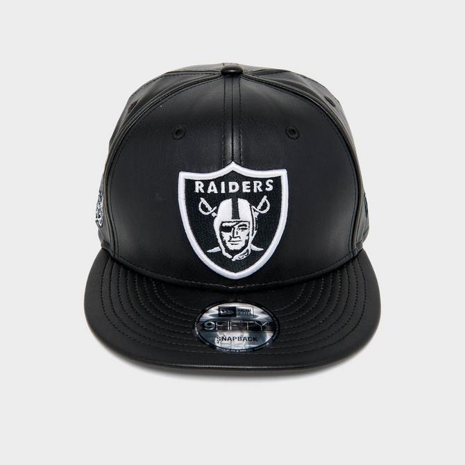 New Era Las Vegas Raiders NFL 9FIFTY Leather Snapback Hat