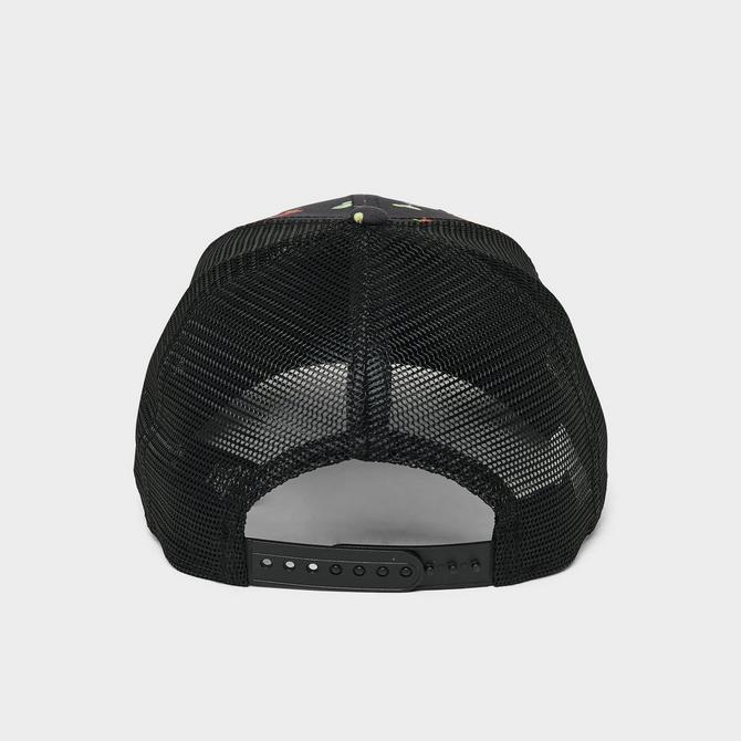 Back view of New Era Los Angeles Dodgers MLB 9SEVENTY Trucker Hat in Black/Multi Click to zoom