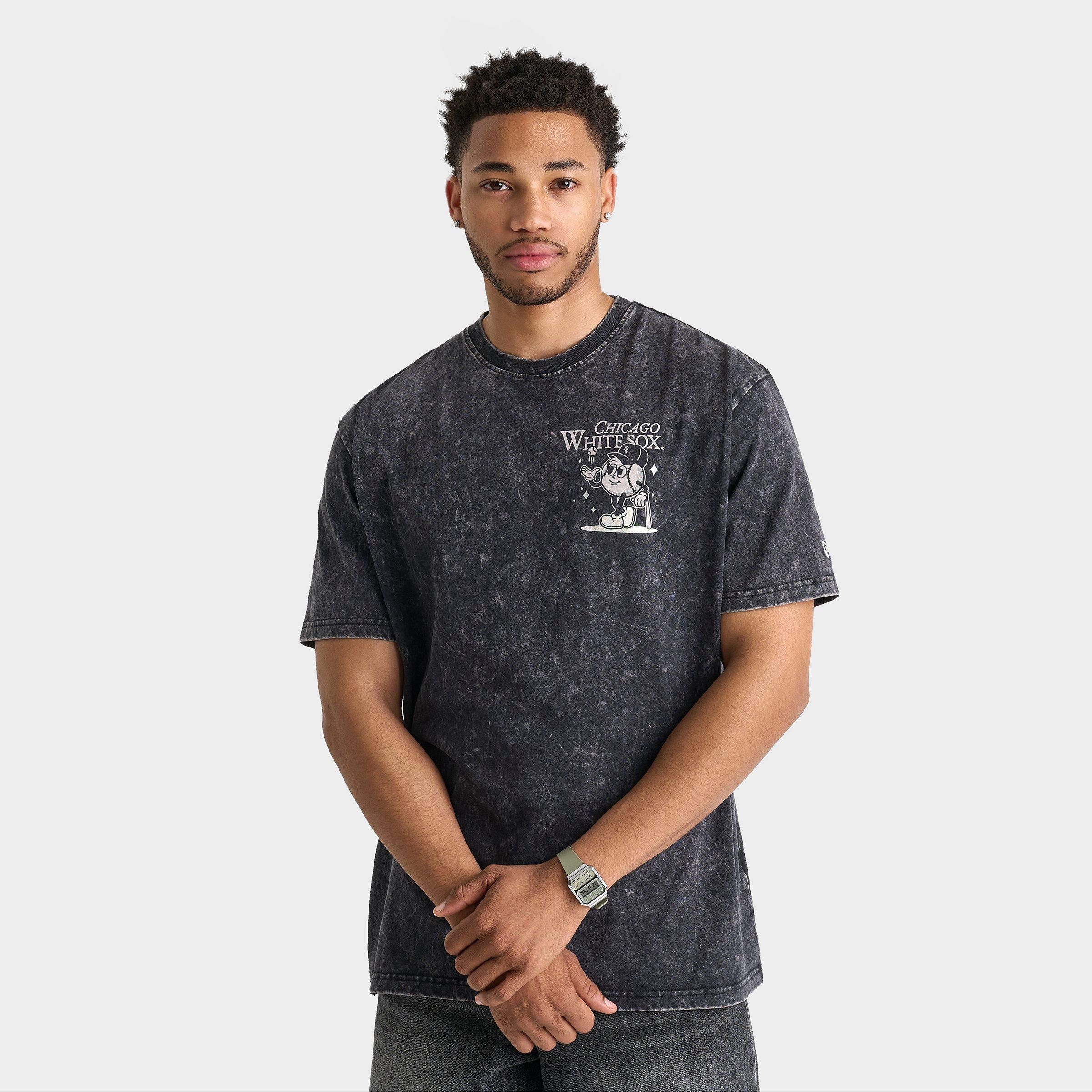 Tシャツ・カットソー NEW ERA MLB HISTORY SCRIPT T-SHIRTS 4FT636 Men's New Era Chicago White Sox MLB Baseball Graphic T-Shirt