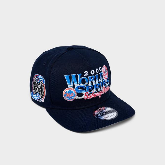 Front view of New Era Subway Series MLB 9FIFTY A-Frame Snapback Hat in Dark Navy Click to zoom