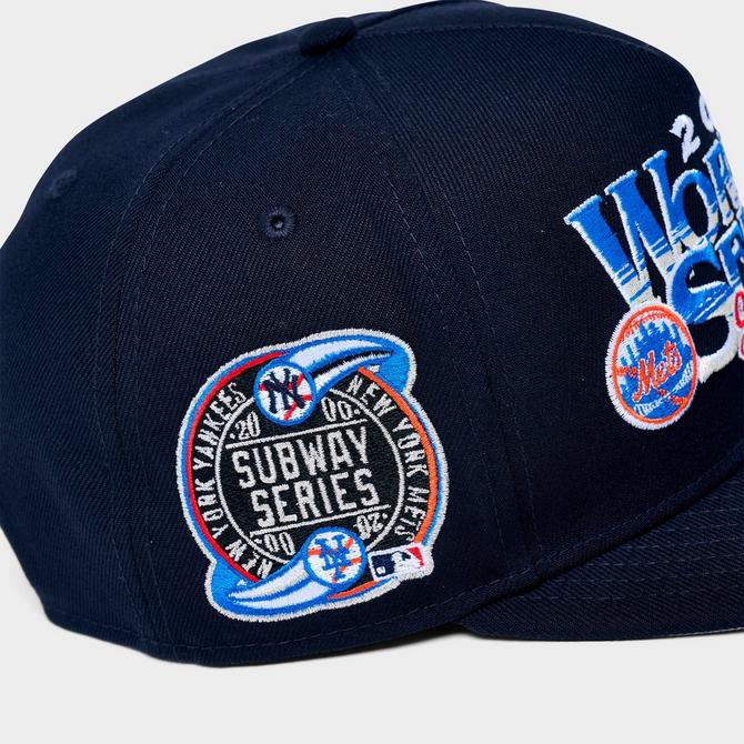 Top view of New Era Subway Series MLB 9FIFTY A-Frame Snapback Hat in Dark Navy Click to zoom