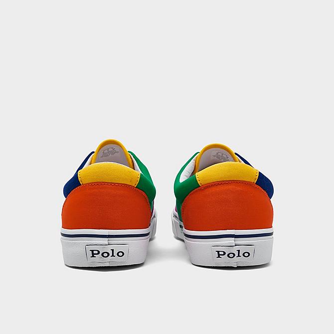 Left view of Men's Polo Ralph Lauren Keaton Casual Shoes in Royal Blue/Magenta/Green/Yellow/Orange Click to zoom