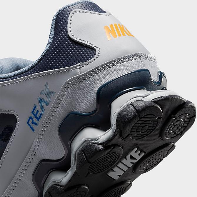 Front view of Men's Nike Reax 8 TR Training Shoes in Wolf Grey/Ashen Slate/Thunder Blue/Laser Orange/Racer Blue Click to zoom