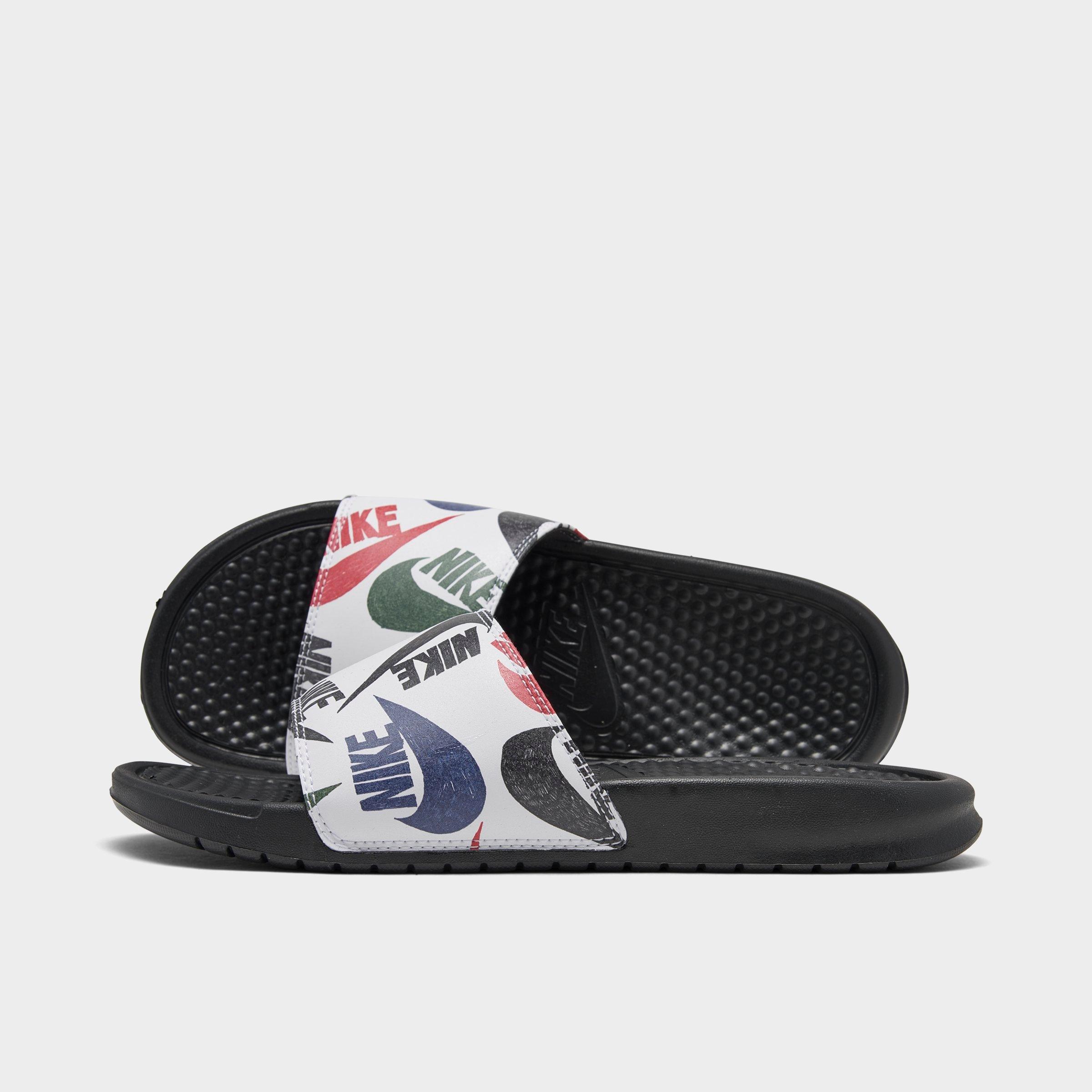 men's nike benassi jdi print slide sandals