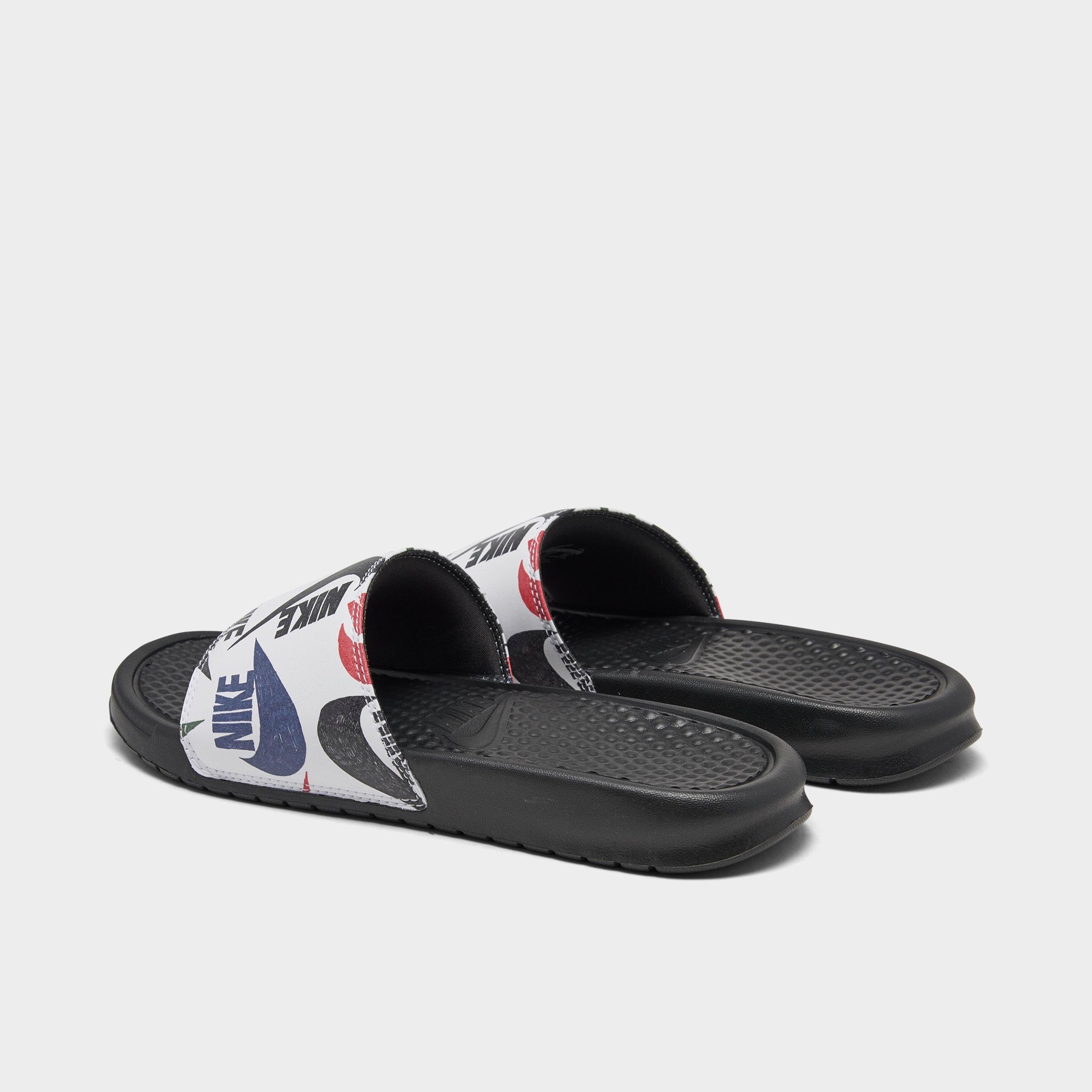 men's nike benassi jdi print slide sandals