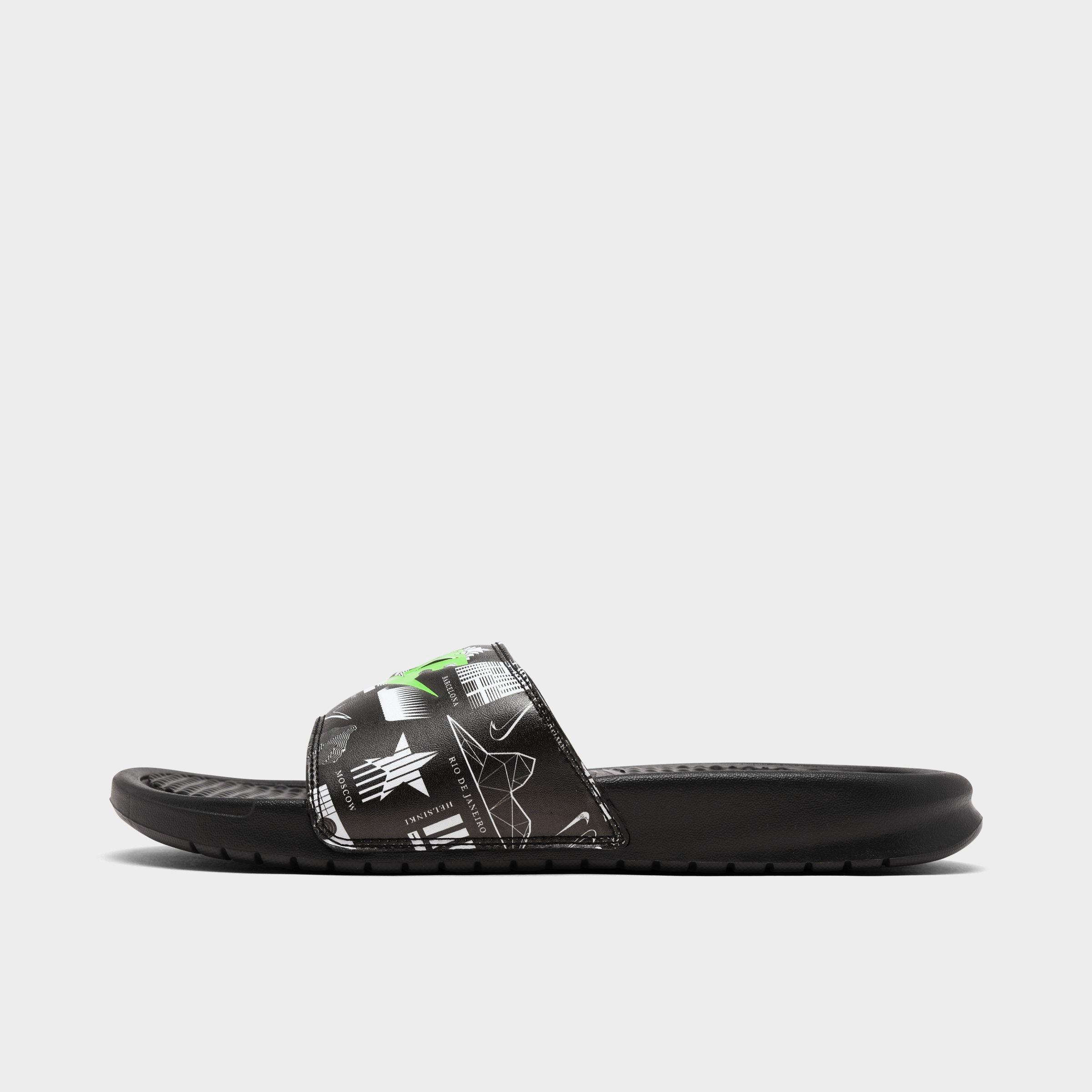 men's nike benassi jdi print slide sandals