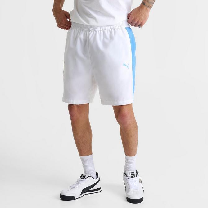 [angle] view of Men's Puma x Ferrari Sketches T7 Shorts in Puma White Click to zoom