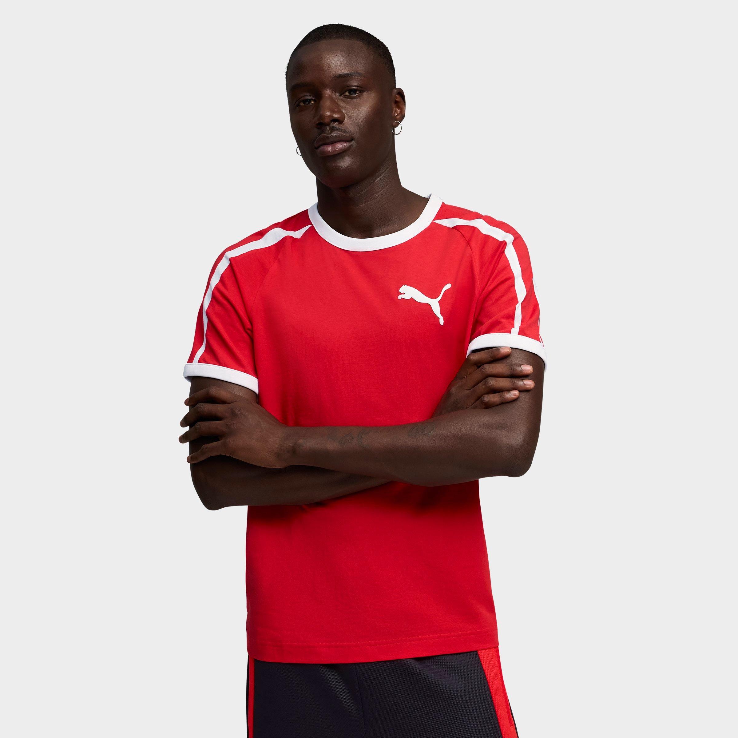 Men's Puma T7 Big Cat Ringer T-Shirt | Finish Line