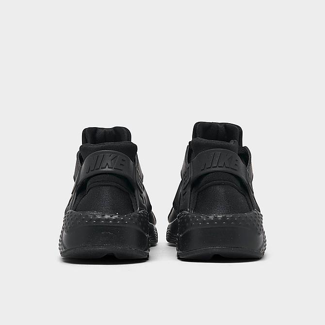 Left view of Big Kids' Nike Huarache Run Casual Shoes in Black/Black/Black Click to zoom