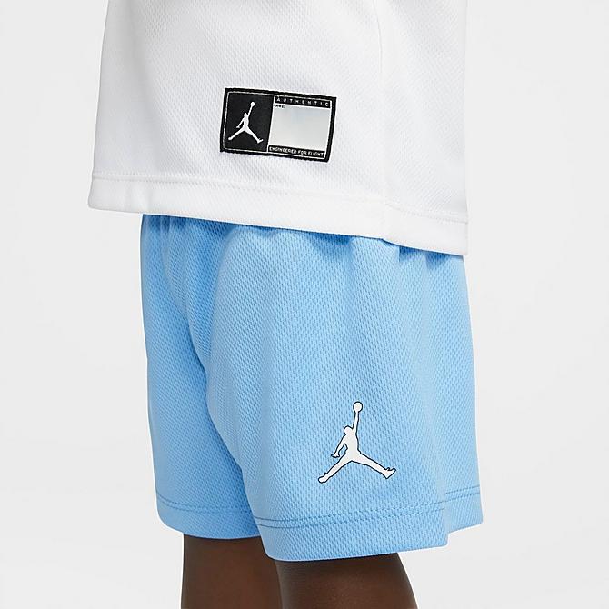 Back Right view of Boys' Infant Jordan HBR Muscle Tank and Shorts Set in Photo Blue/White Click to zoom