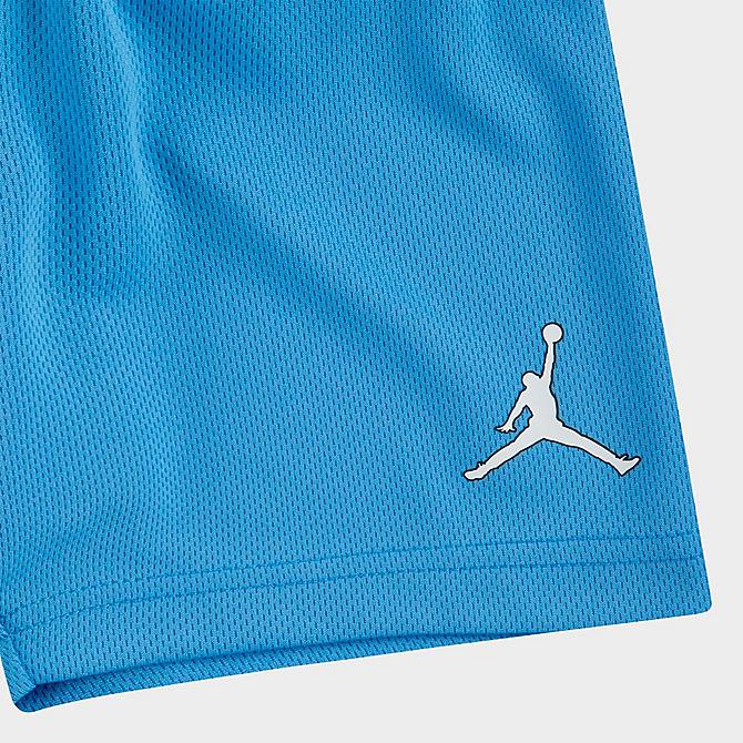 On Model 5 view of Boys' Infant Jordan HBR Muscle Tank and Shorts Set in Photo Blue/White Click to zoom