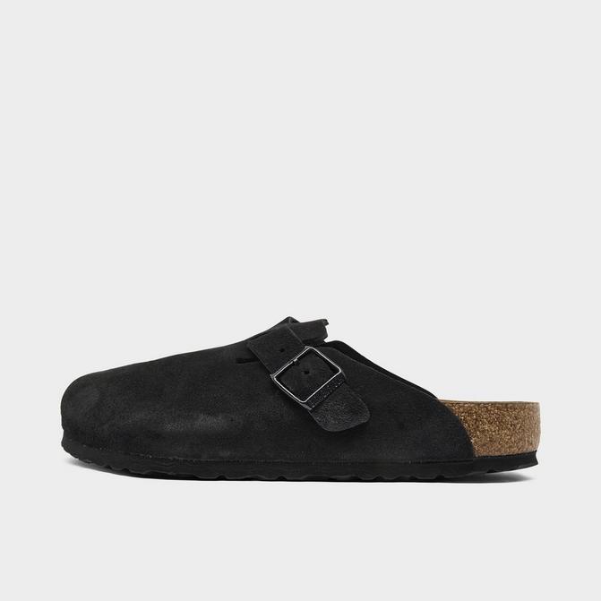 Birkenstock Men's Boston Suede Slide-On Soft Footbed Clogs