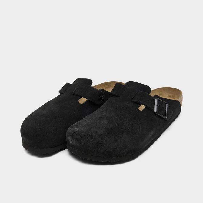 Mens Birkenstock Boston Soft Footbed Clog - Black