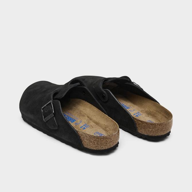 Mens Birkenstock Boston Soft Footbed Clog - Black